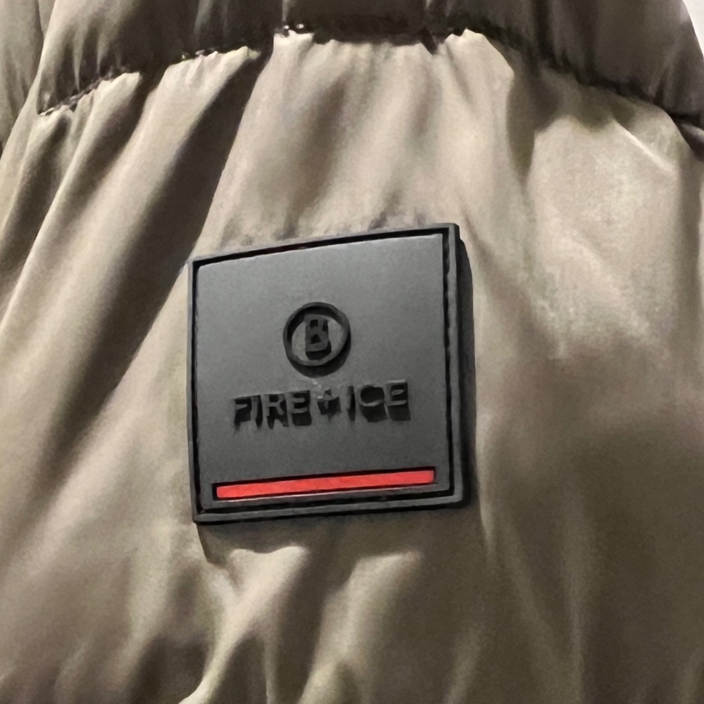 Bogner Fire+Ice Saelly Puffer Ski Jacket Women's Size US 12 Olive Green 600 Fill - Picture 9 of 12